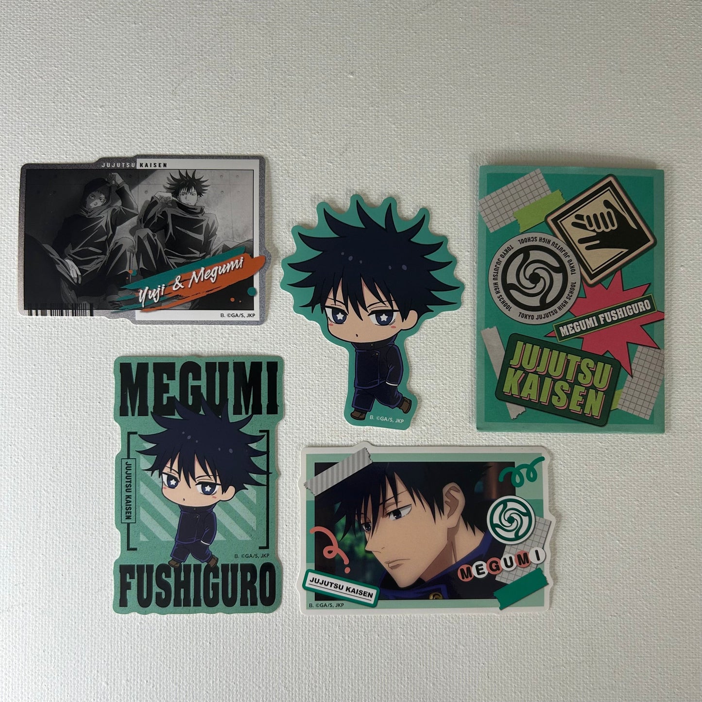 Jujutsu Kaisen Megumi Fushiguru Sticker Set