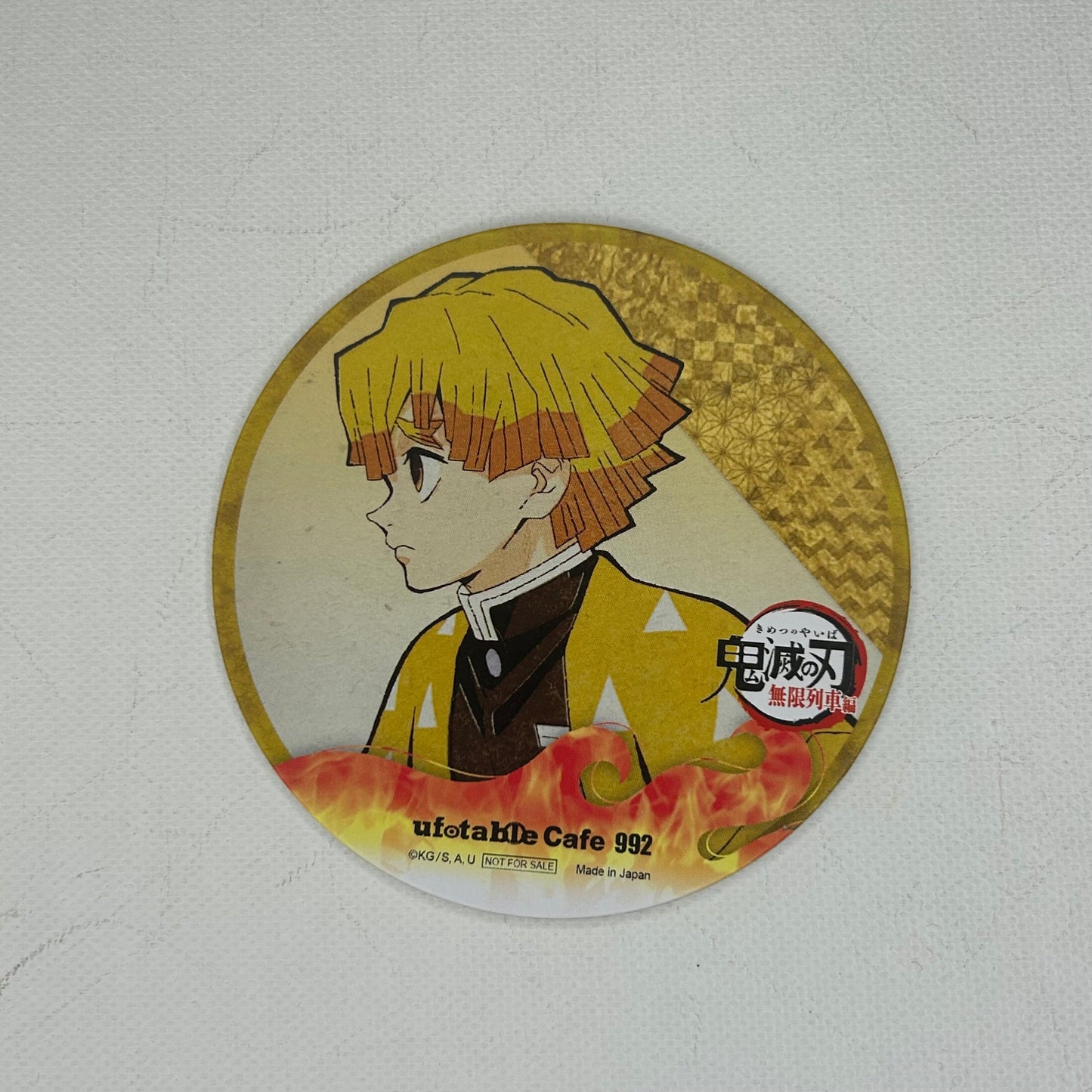 Demon Slayer Zenitsu Agatsuma Coaster
