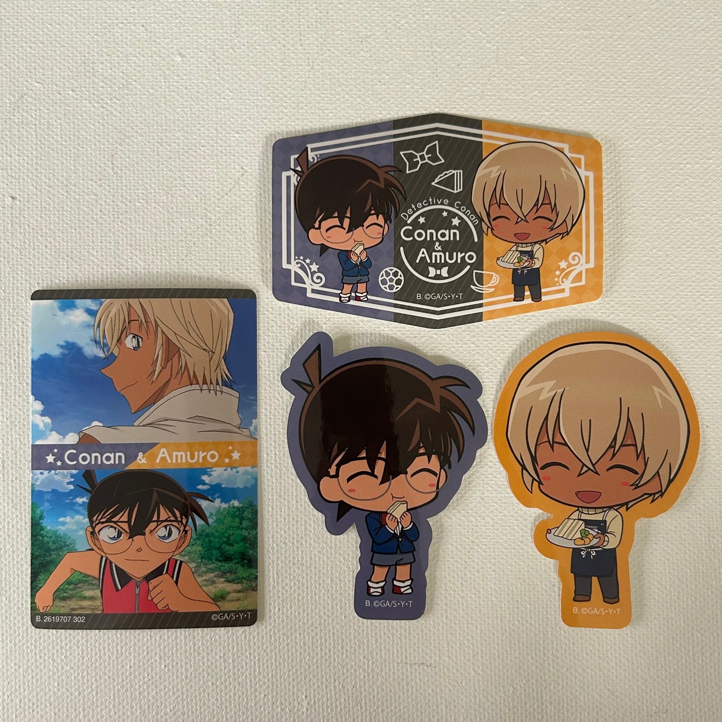 Detective Conan Amuro & Conan Sticker Set