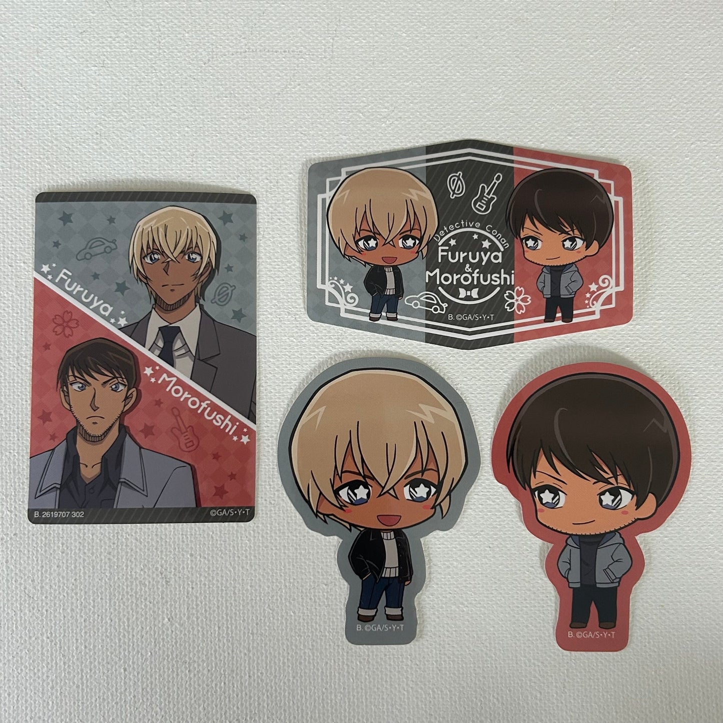 Detective Conan Furuya & Morofushi Sticker Set