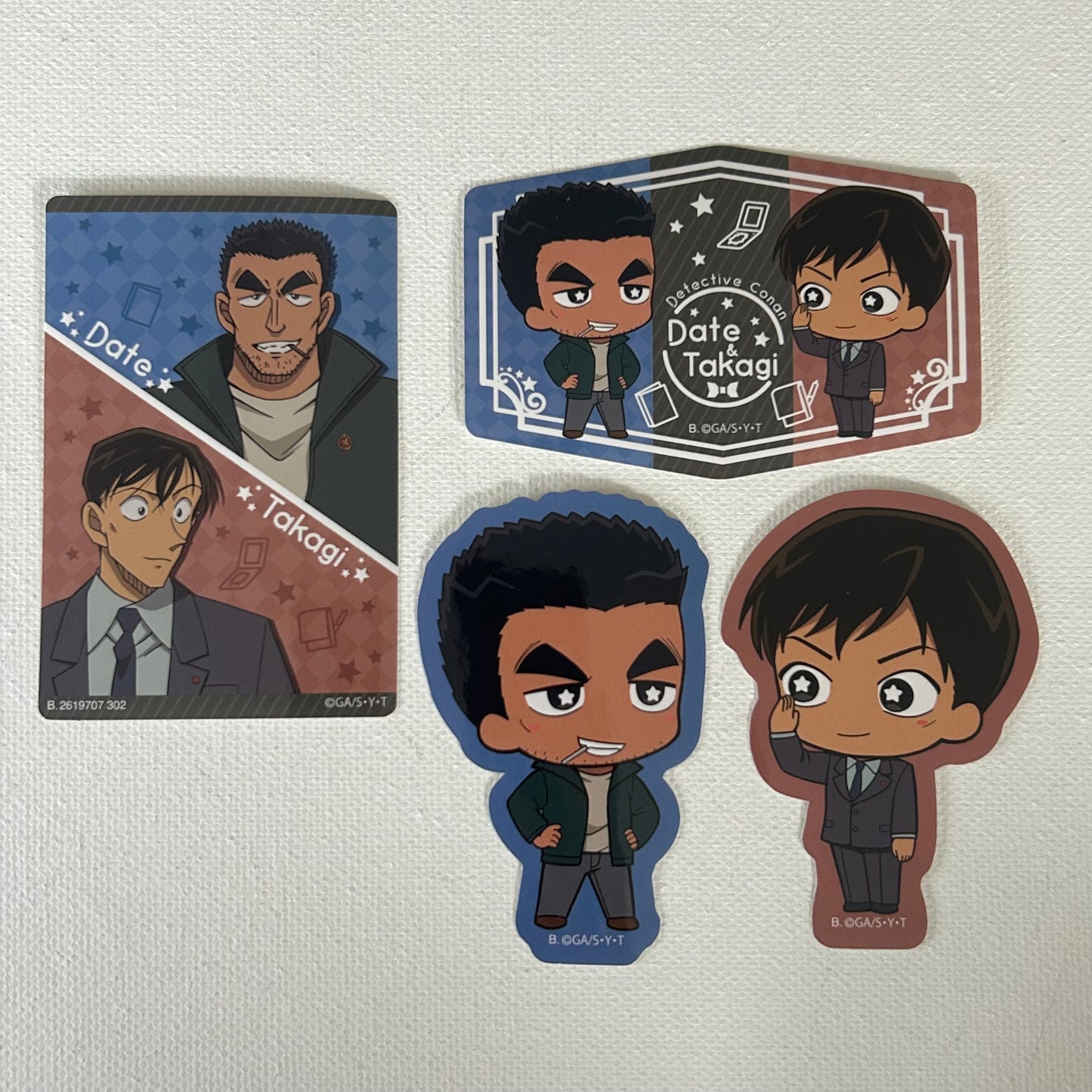 Detective Conan Date & Takagi Sticker Set
