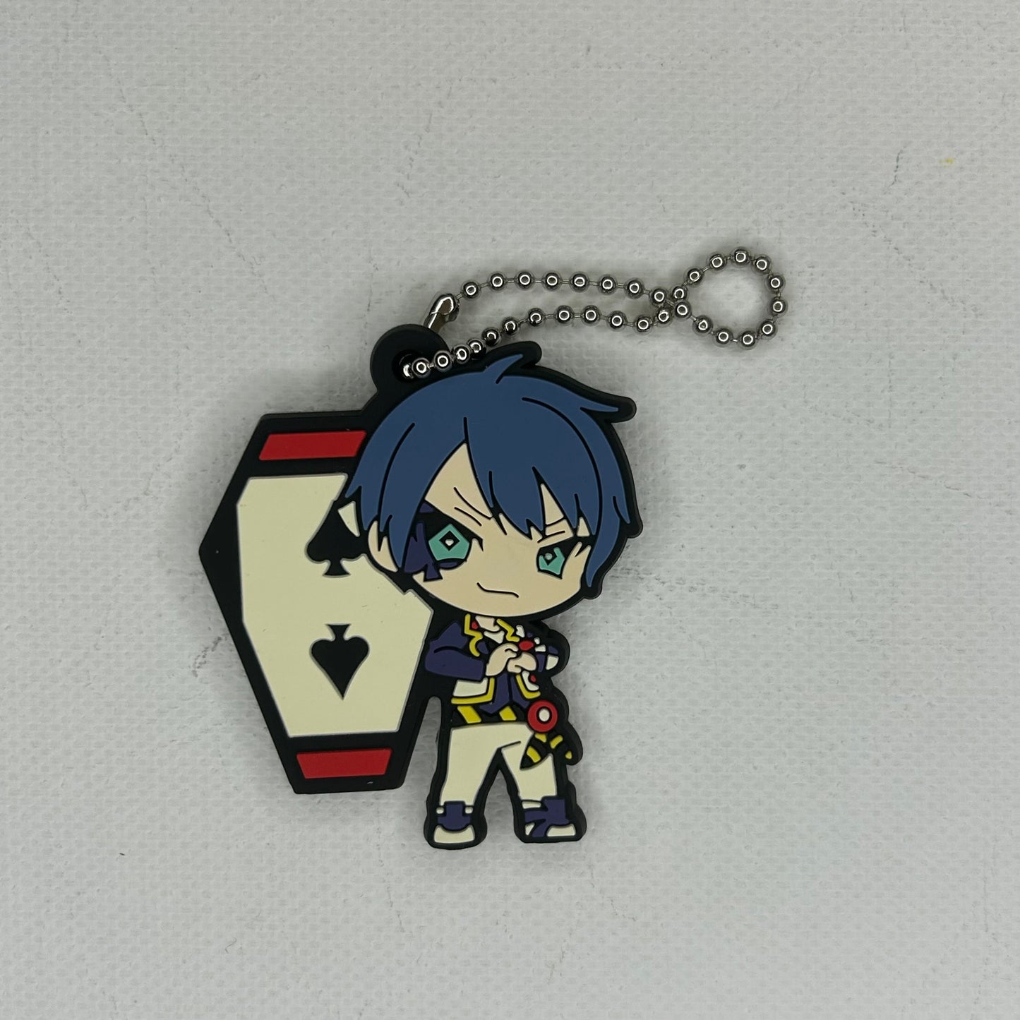 Twisted Wonderland Deuce Spade Rubber Strap Anhänger