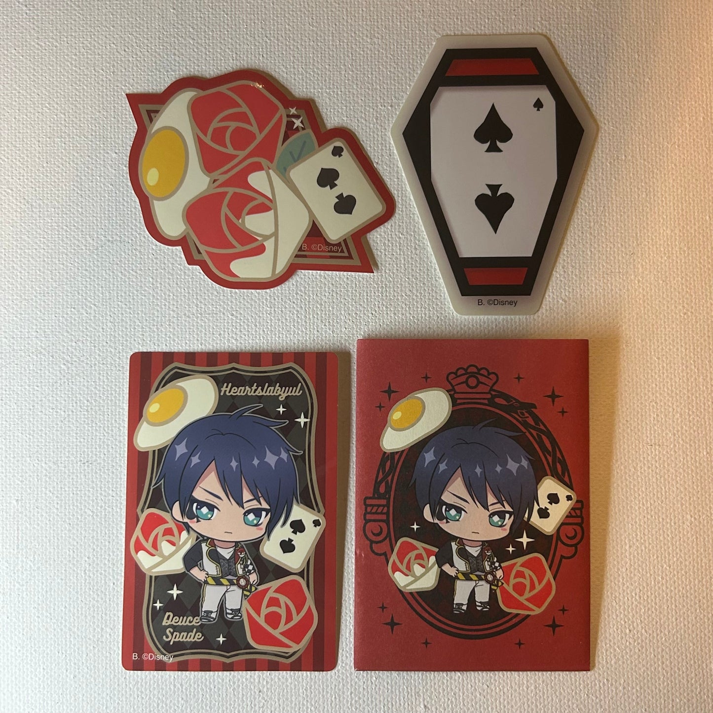 Twisted Wonderland Deuce Spade Sticker Set