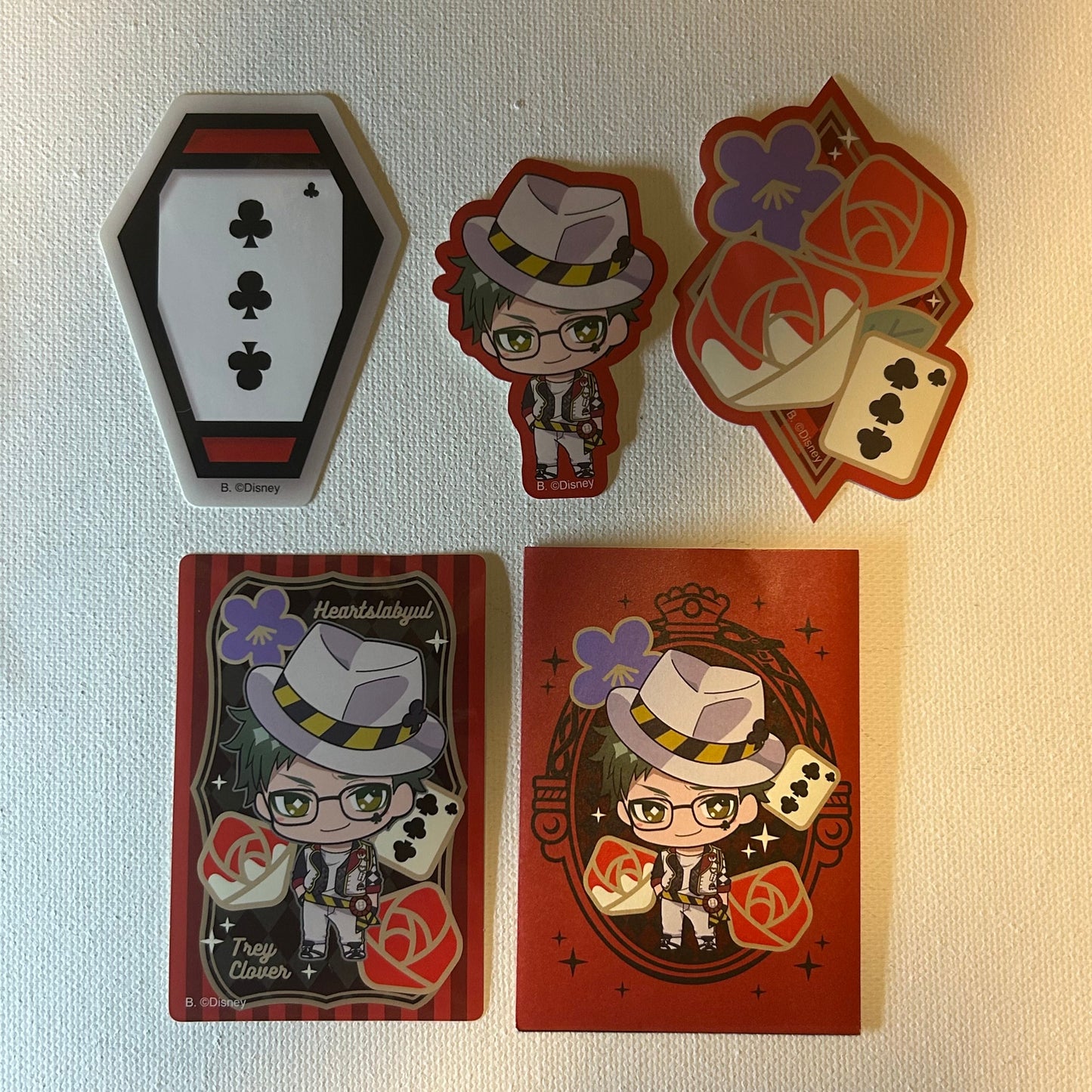 Twisted Wonderland Trey Clover Sticker Set