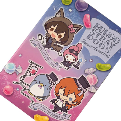 Bungo Stray Dogs x Sanrio Dazai & Chuya Notizbuch