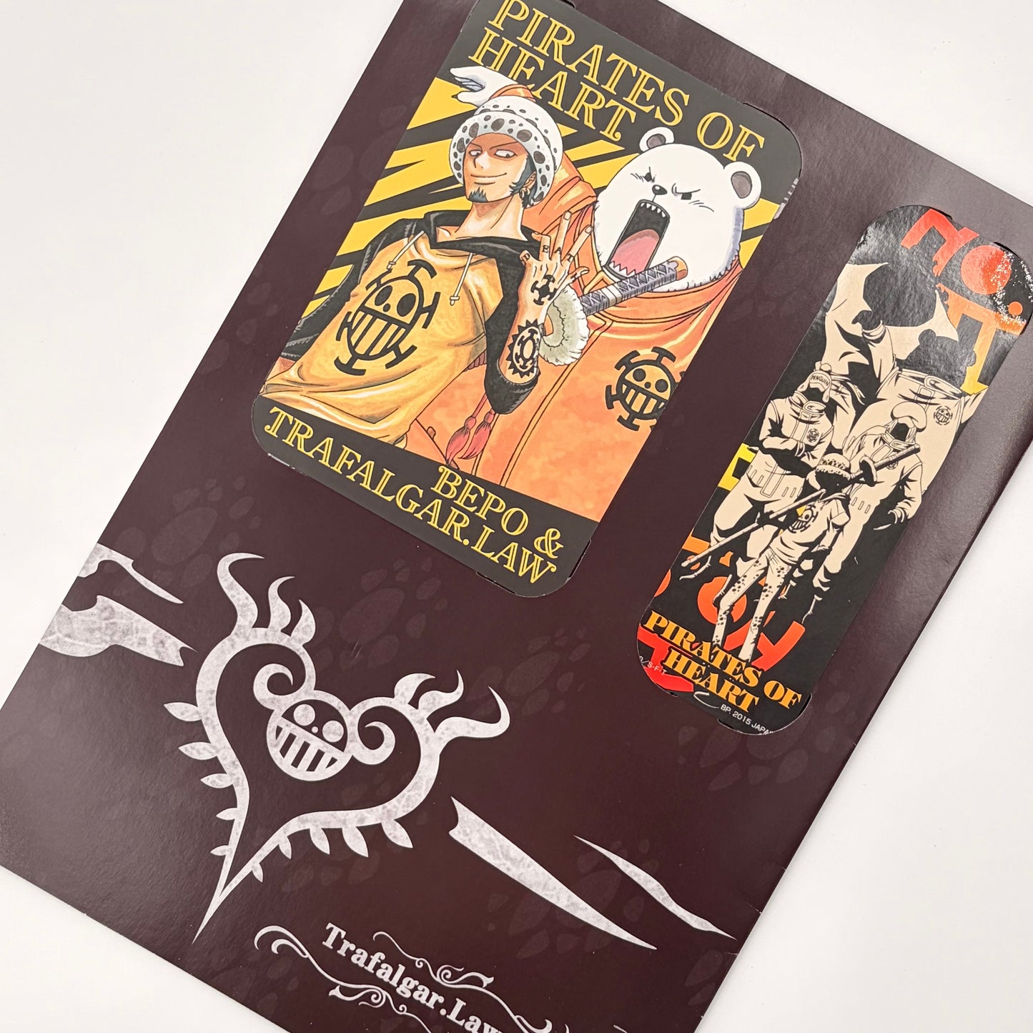 One Piece Law Clear File + Postcard + Sticker Set