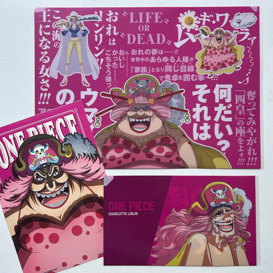 One Piece Big Mama Clear File + Sticker Set