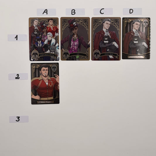 Twisted Wonderland College Staff Trading Cards