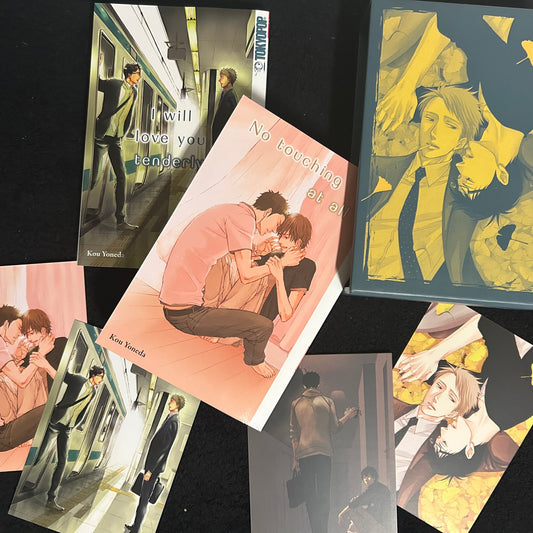 I will love you tenderly / No touching at all Manga Bundle + Postkarten