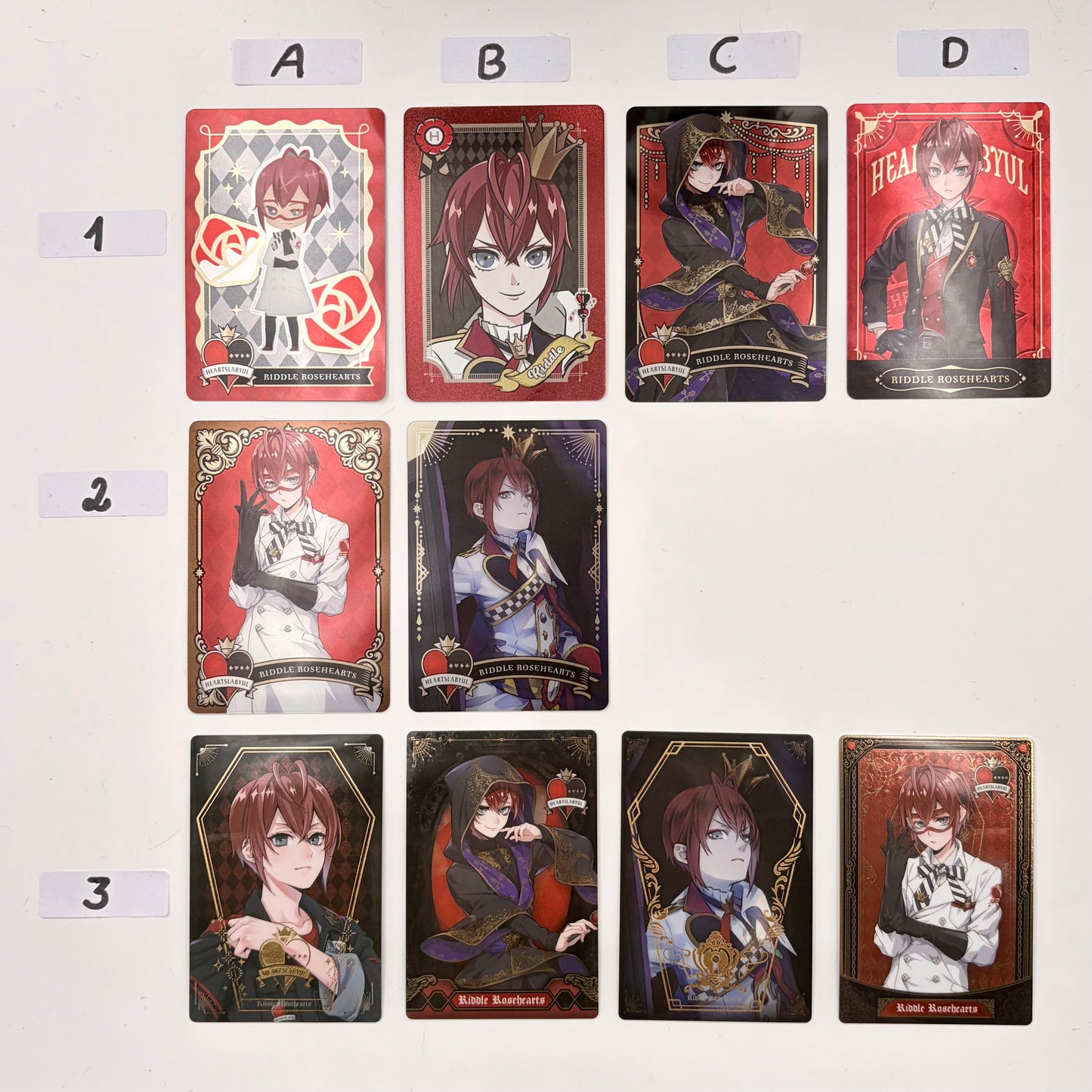 Twisted Wonderland Riddle Rosehearts Trading Cards
