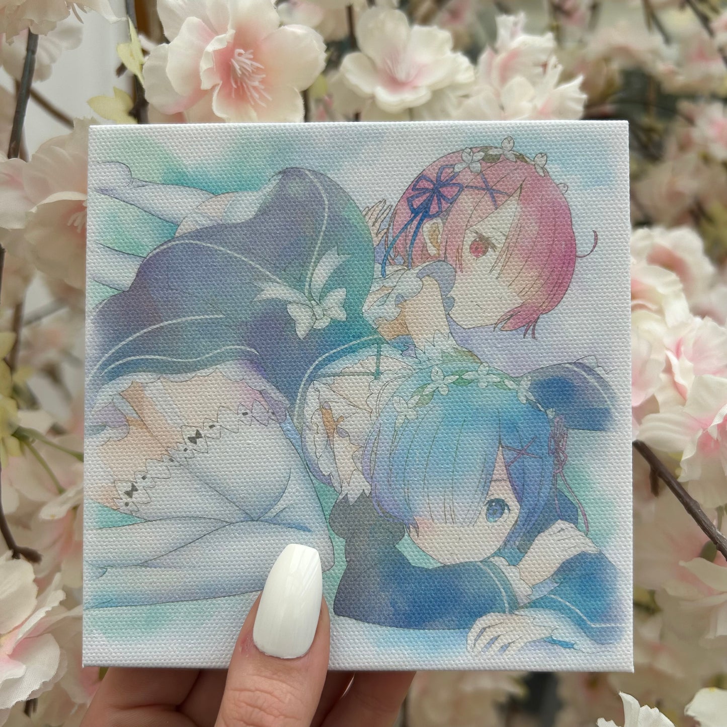 Re:ZERO Rem / Ram Leinwand