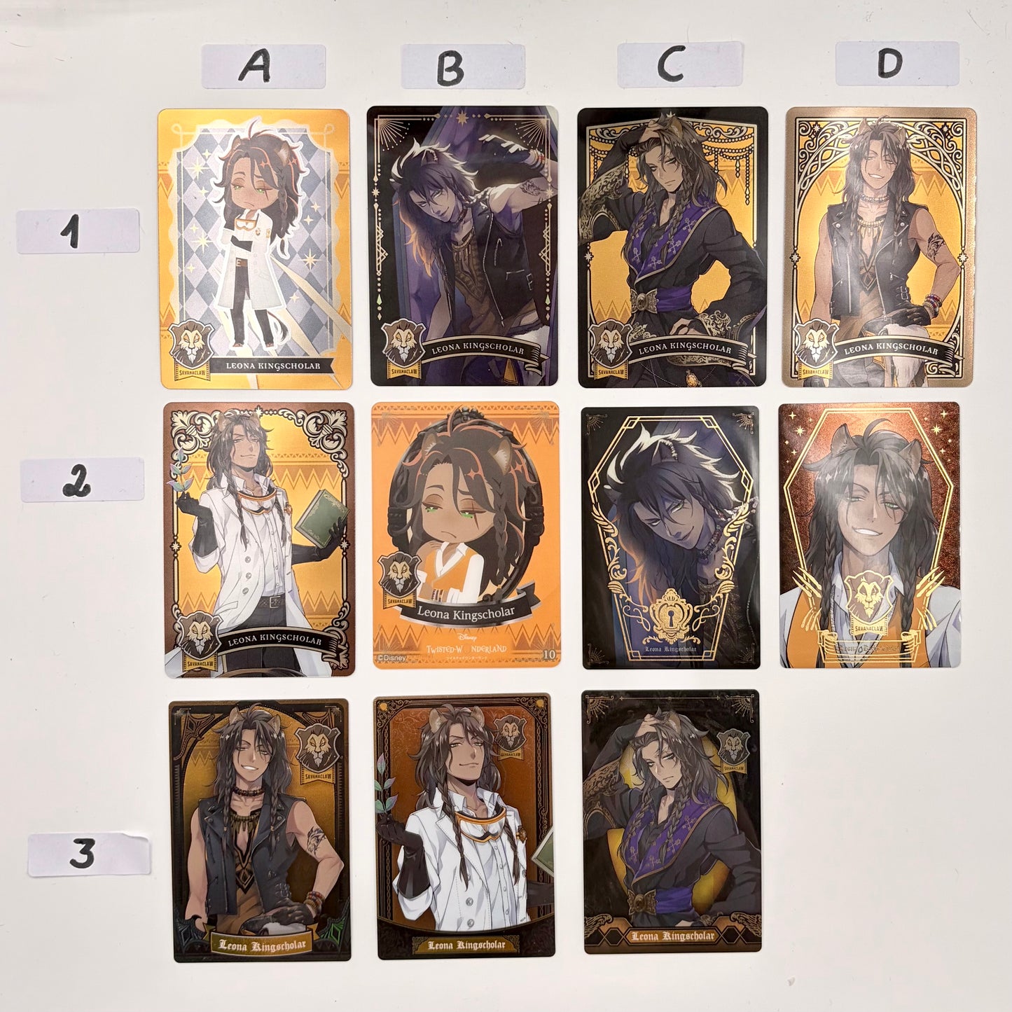 Twisted Wonderland Leona Kingscholar Trading Cards