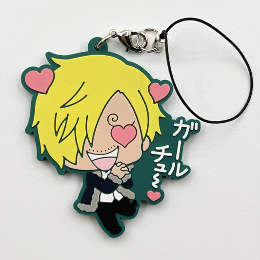 One Piece Sanji Rubber Strap Keychain