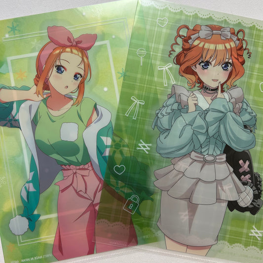 Quintessential Quintuplets Yotsuba Nakano Clear File Set