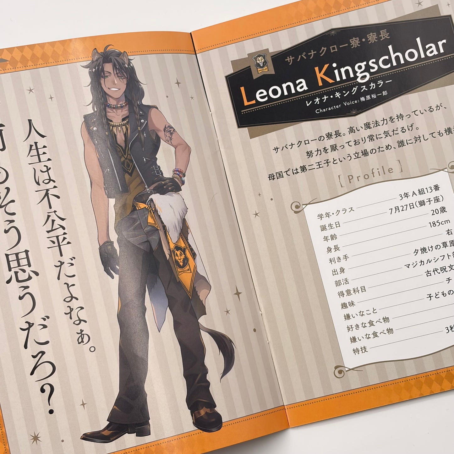 Twisted Wonderland Leona Kingscholar Charakter Plush Art Book