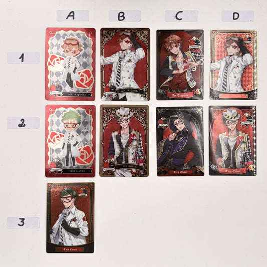Twisted Wonderland Ace Trappola & Trey Clover Trading Cards