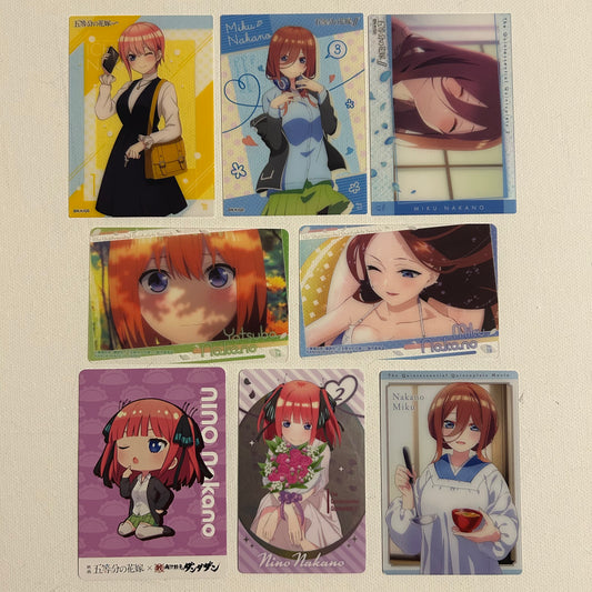 Quintessential Quintuplets Trading Card Set