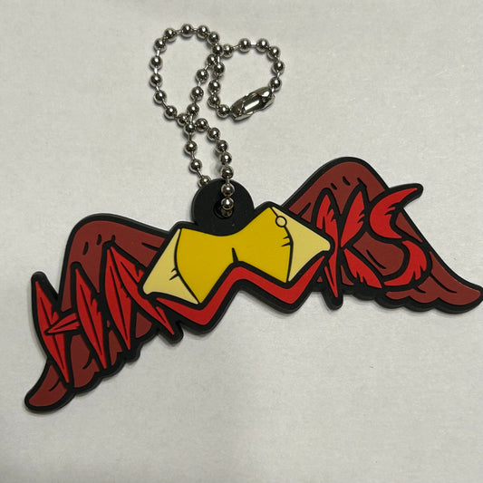 My Hero Academia Hawks Rubber Strap Keychain