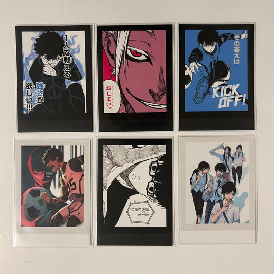 Blue Lock Polaroid Cards