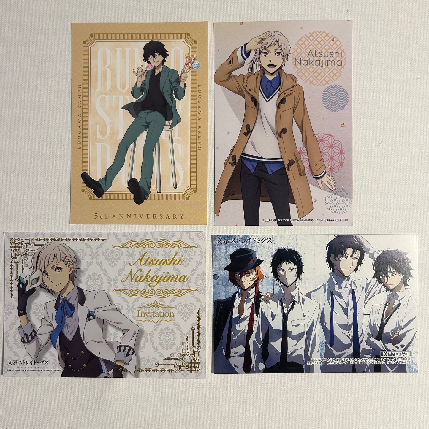 Bungo Stray Dogs postcards