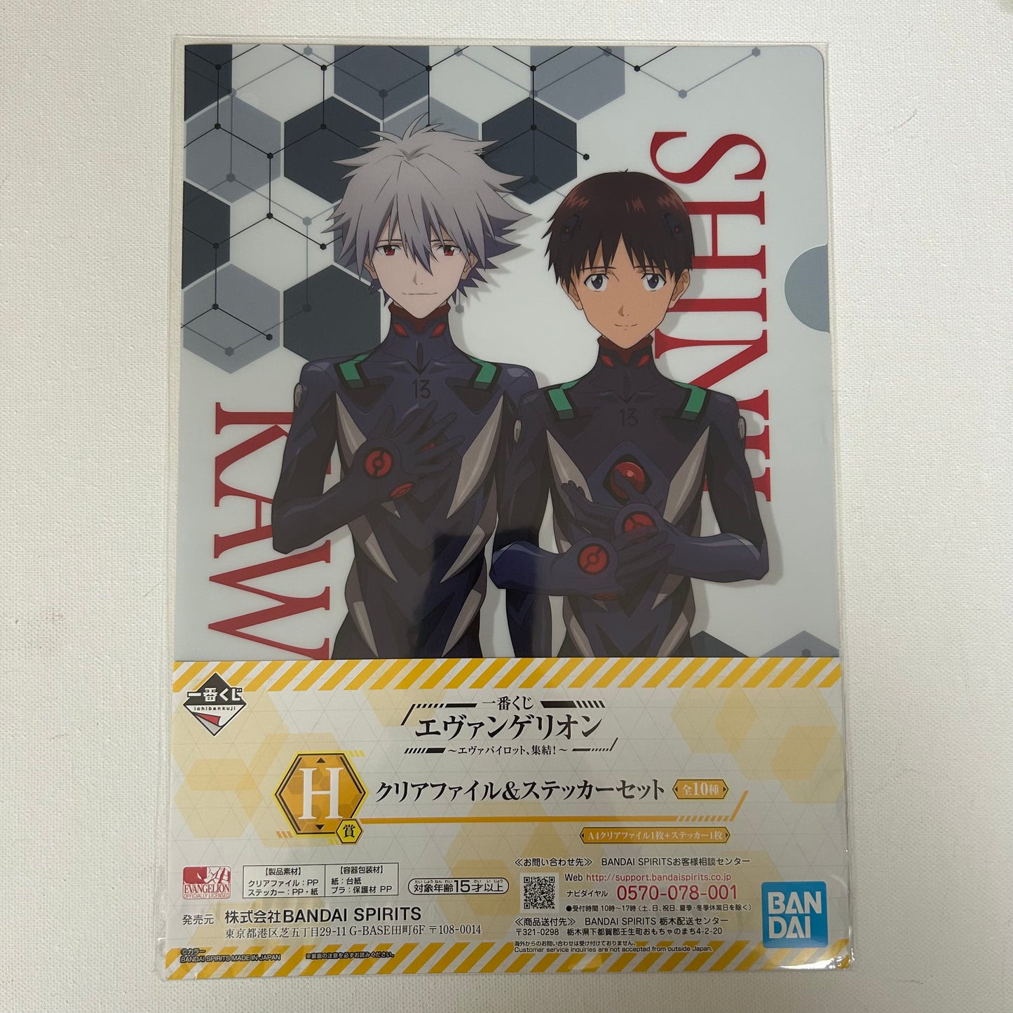 Neon Genesis Evangelion Shinji & Kaworu Clear File