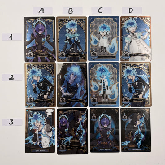 Twisted Wonderland Ignihyde Trading Cards {Idia, Ortho}