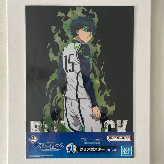 Blue Lock Yoichi Isagi PVC Clear Poster