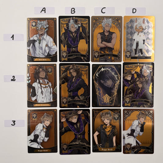 Twisted Wonderland Savanaclaw Trading Cards {Jack, Leona, Ruggie}