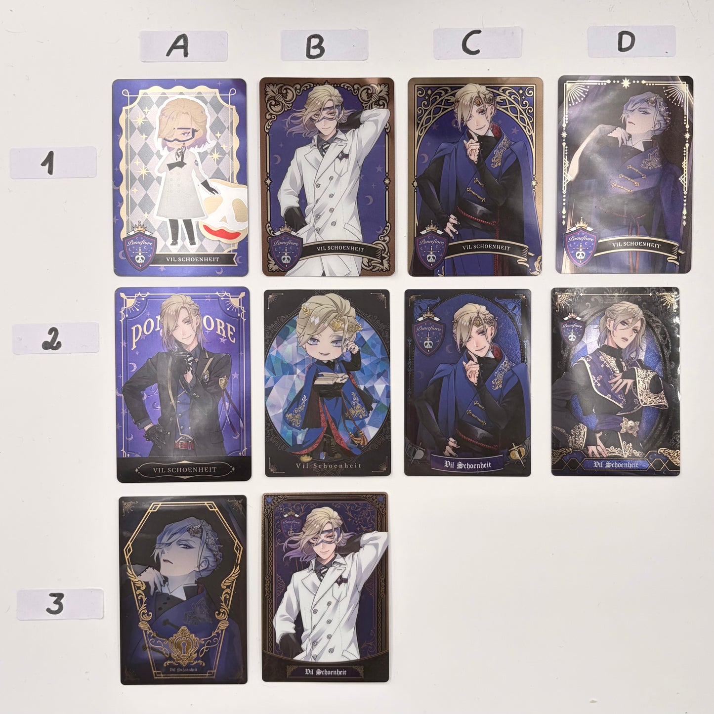 Twisted Wonderland Vil Schoenheit Trading Cards