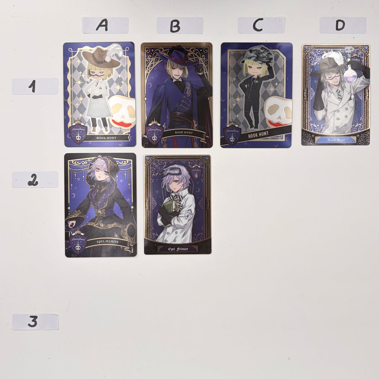 Twisted Wonderland Rook Hunt & Epel Felmier Trading Cards