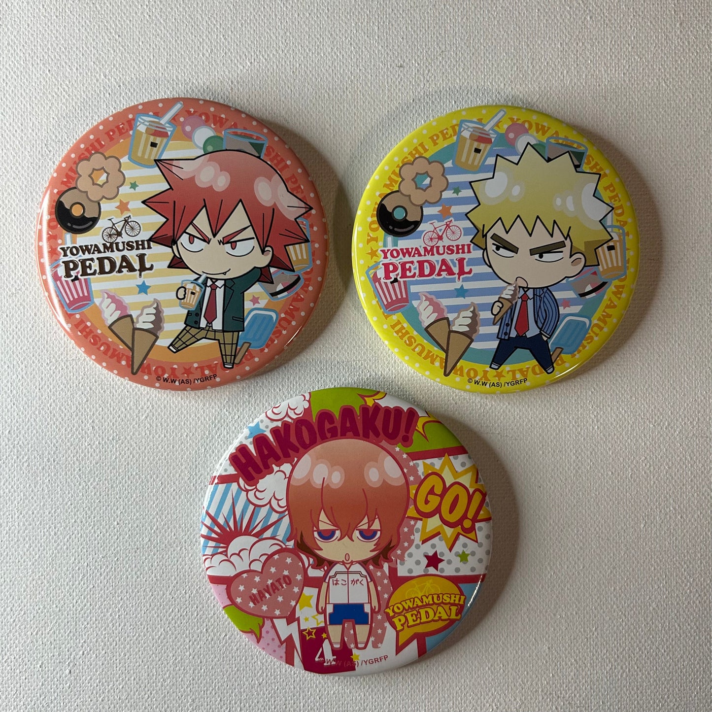 Yowamushi Pedal Buttons