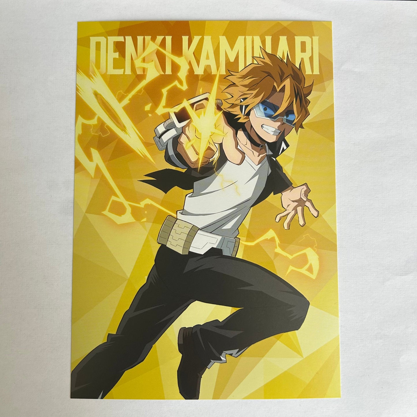 My Hero Academia Denki Kaminari XL Postcard