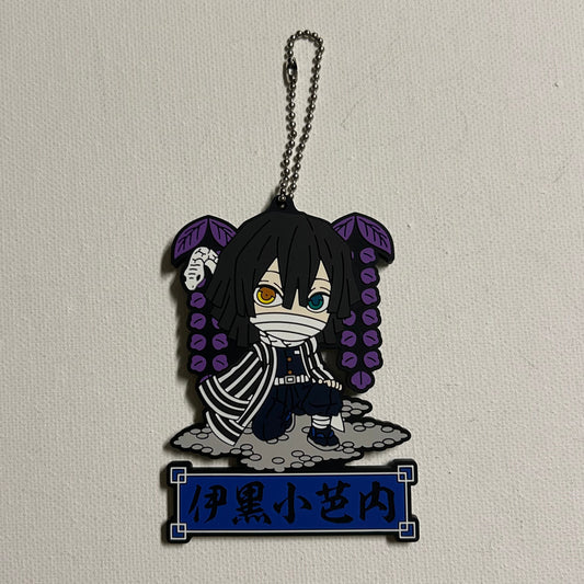 Demon Slayer Obanai Iguro Rubber Strap Keychain