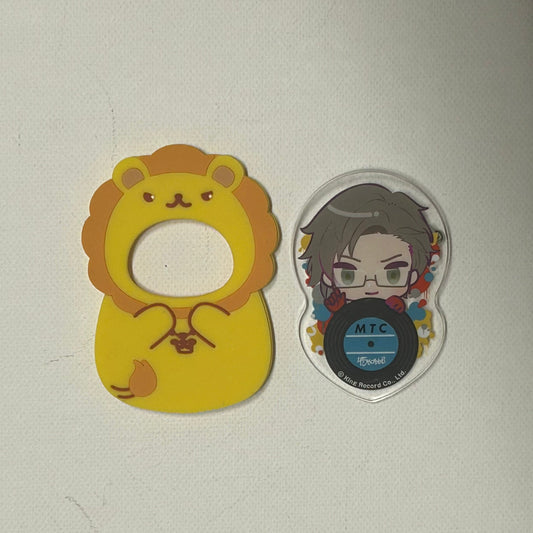Hypnosis Mic Juto Iruma Acrylic Button + Rubber Case