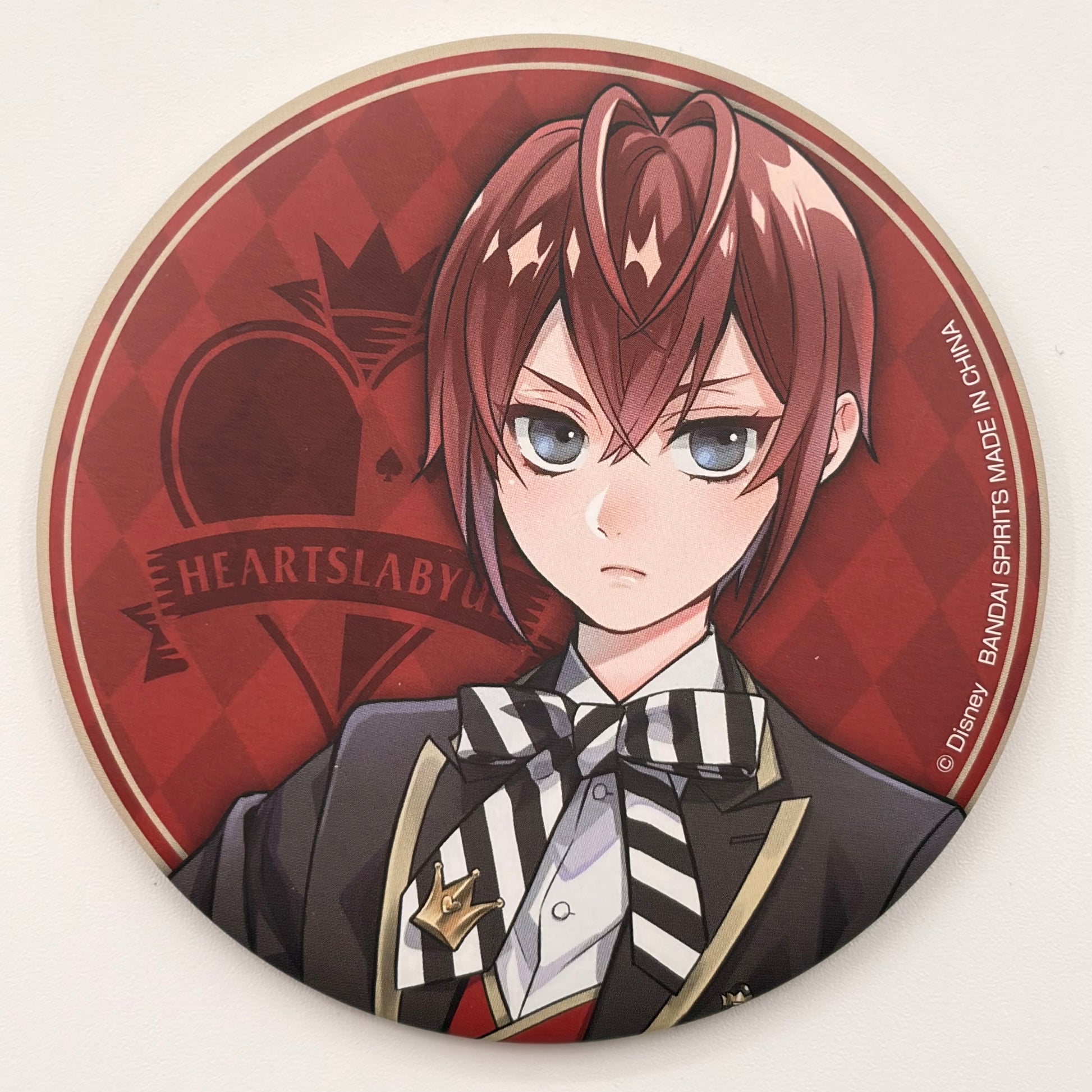 Twisted Wonderland Riddle Rosehearts Button