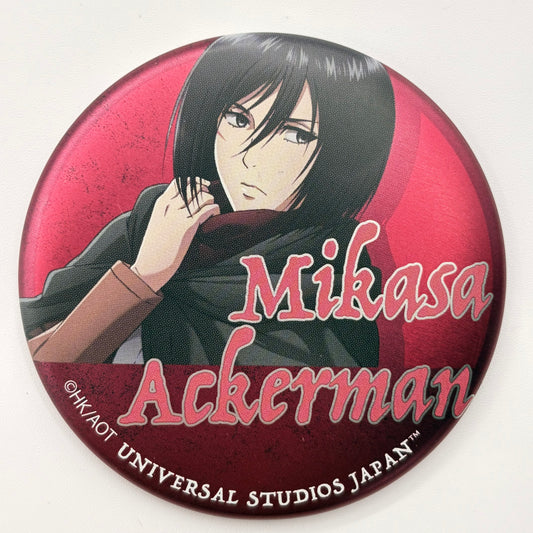Attack on Titan Mikasa Ackerman Universal Studios Japan Button