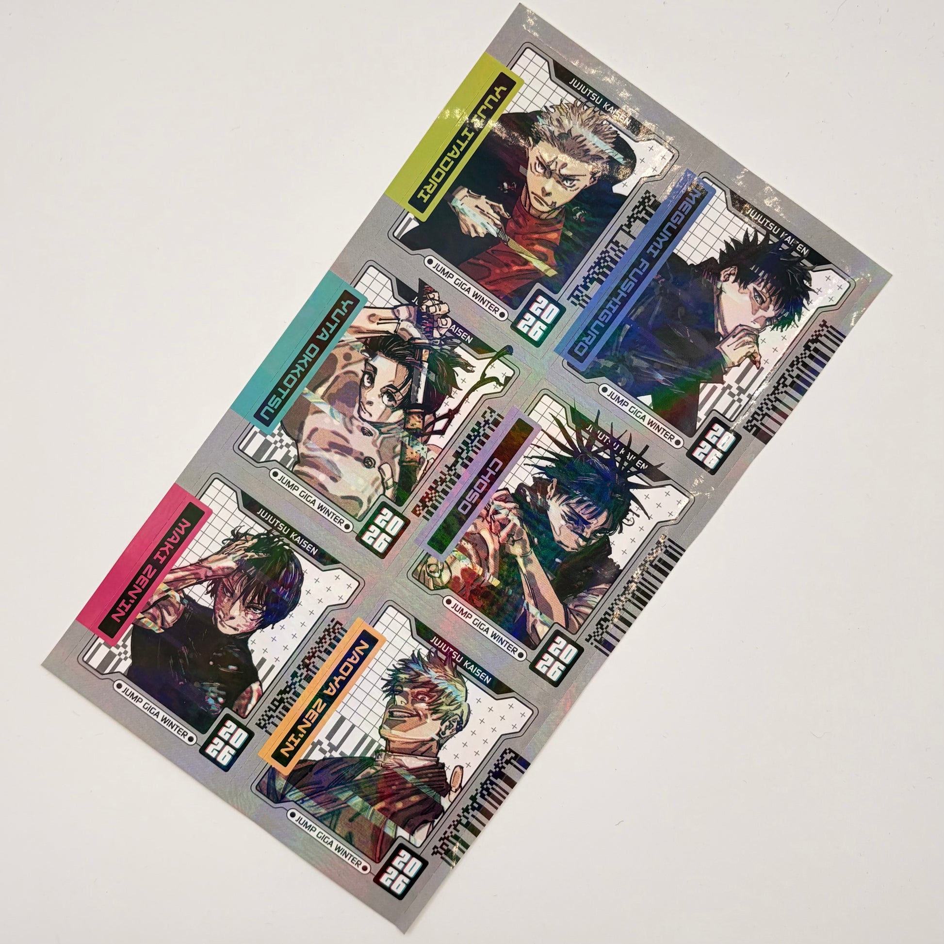 Jujutsu Kaisen Holo Sticker Set