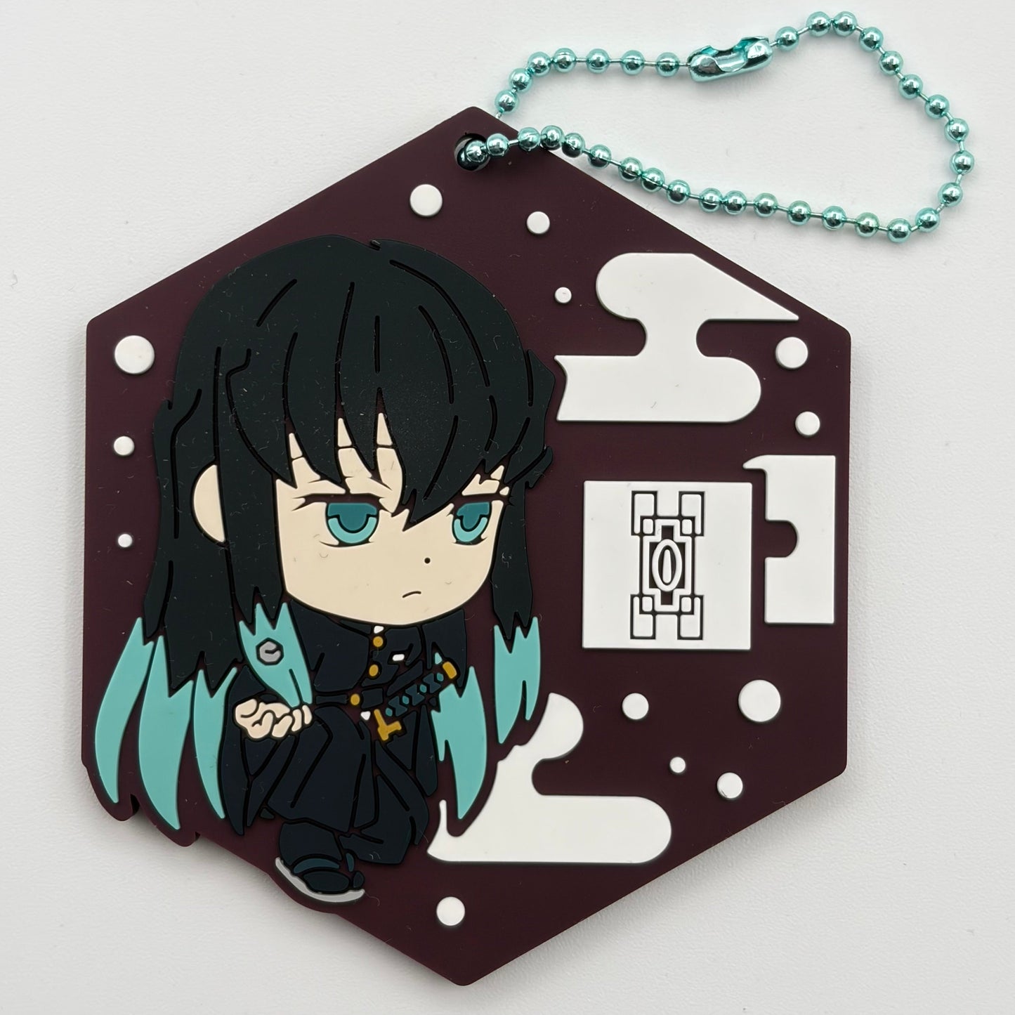 Demon Slayer Tokito Rubber Strap Keychain
