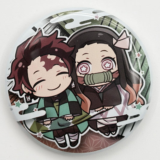 Demon Slayer Nezuko & Tanjiro Button