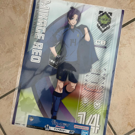 Blue Lock Reo PVC Clear Poster