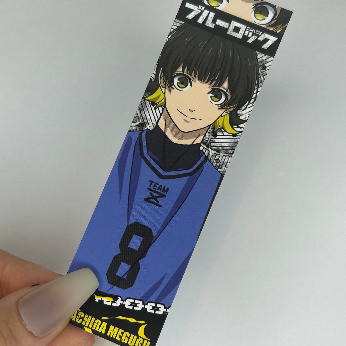 Blue Lock Bachira Lesezeichen Karte