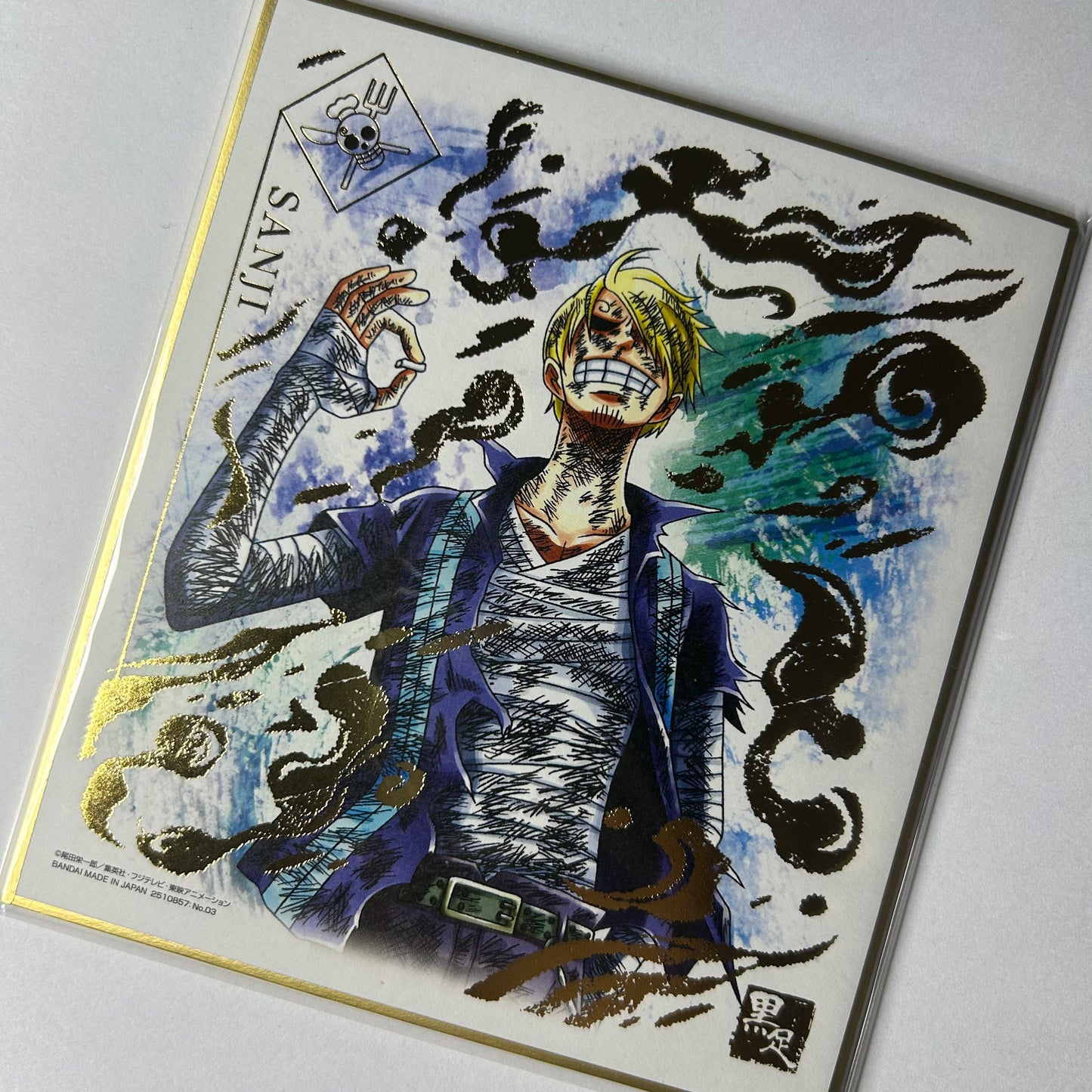 One Piece Sanji Gold Shikishi