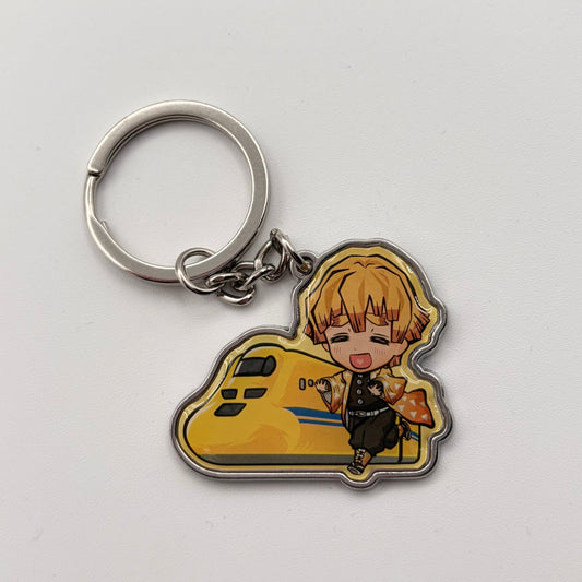 Demon Slayer Zenitsu Metal Keychain