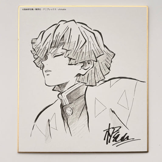Demon Slayer Zenitsu Shikishi