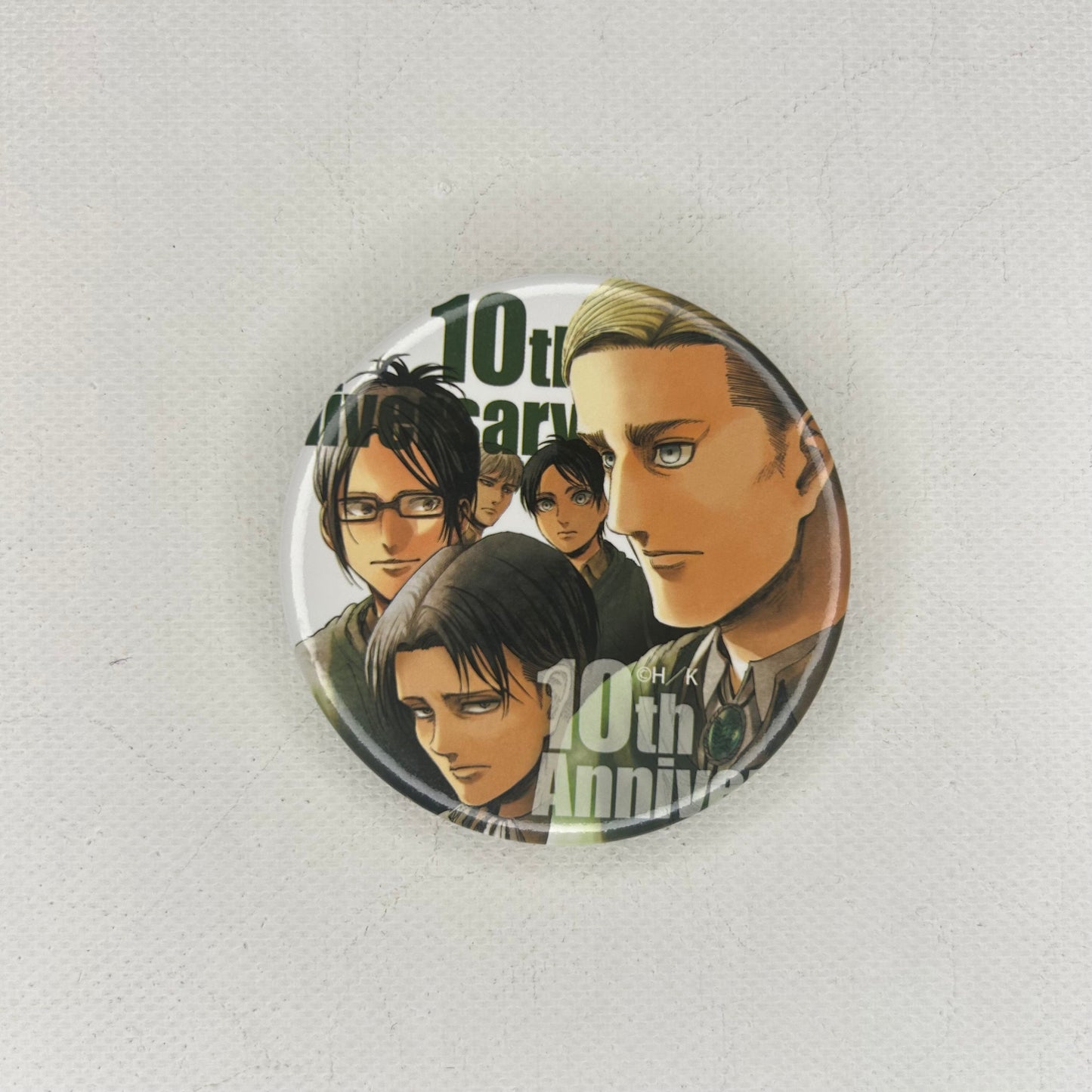 Attack on Titan 10th Anniversary Buttons