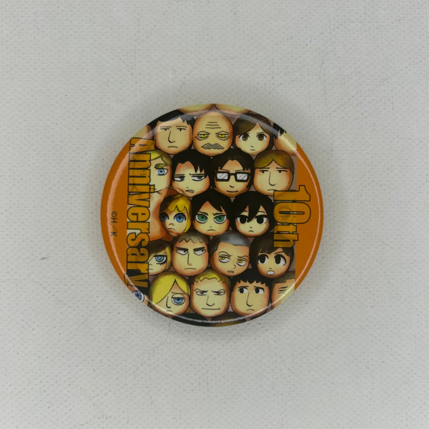 Attack on Titan 10th Anniversary Buttons