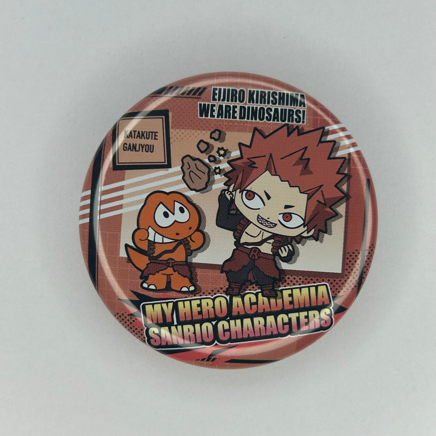 My Hero Academia Eijiro Kirishima x Sanrio Button
