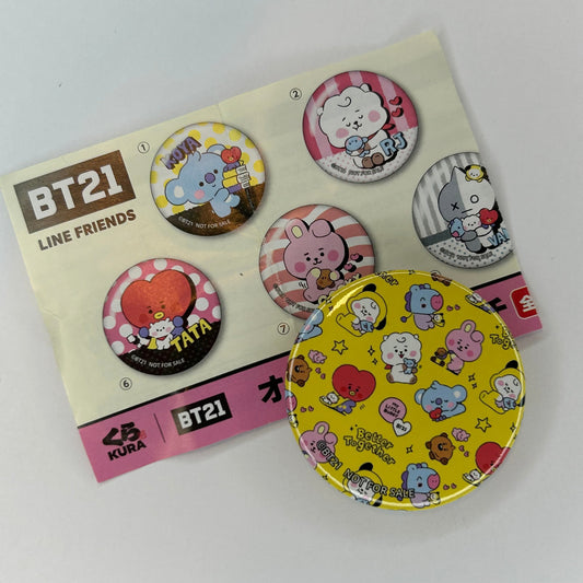 BT21 Line Friends Button