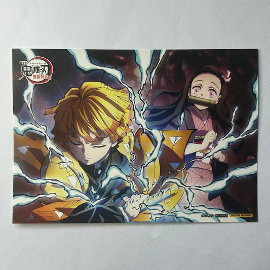 Demon Slayer Zenitsu / Nezuko Postkarte
