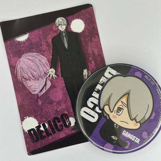 Gangsta Delico Trading Card & Button